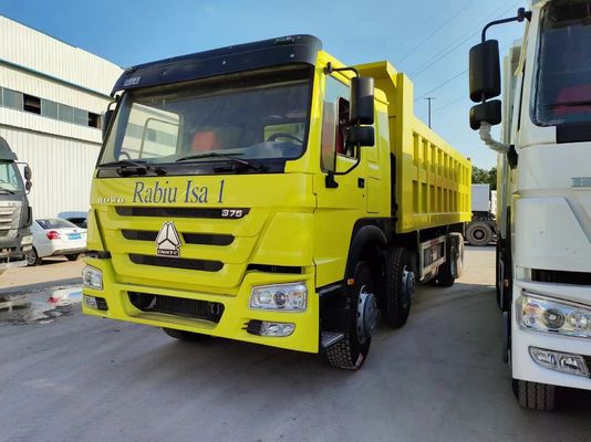 Yellow 351-450hp 6-8L Sinotruk HOWO Dump Truck Tipping Truck Heavy Duty Dumper Tipper Tractor Truck