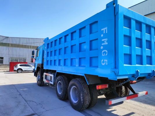 375HP Secondhand Peacock Blue Sinotruck HOWO 6*4 Dump Truck with Euro 3/4/5 Emission