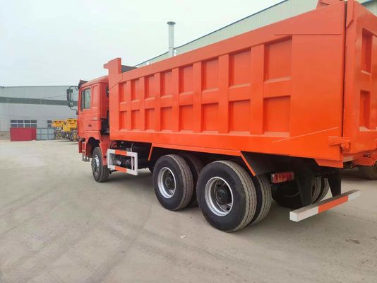 6*4 F3000 Manual Transmission High Load Capacity Red Shacman Dump Truck for Heavy Duty