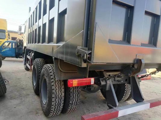 HOWO 6*4 Dump Truck Secondhand 10tires Gray Color Sinotruk 351-450hp 8500*2496*3450 mm