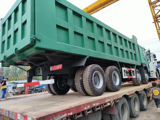 Front Lifting Style 375HP Sinotruk HOWO 8*4 Dump Truck Secondhand Truck for Dumping