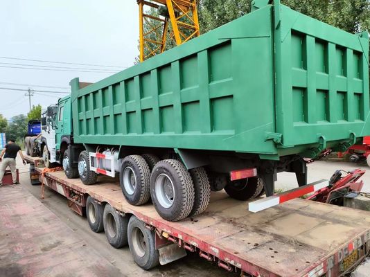 Front Lifting Style 375HP Sinotruk HOWO 8*4 Dump Truck Secondhand Truck for Dumping