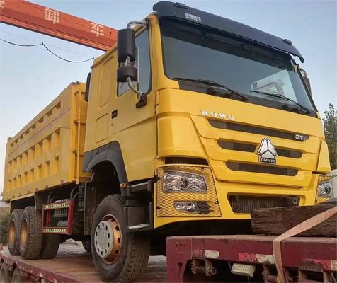 10tires Sinotruck HOWO 6*4 Secondhand Dump Truck Front Lifting Style Emission Euro 3/4/5
