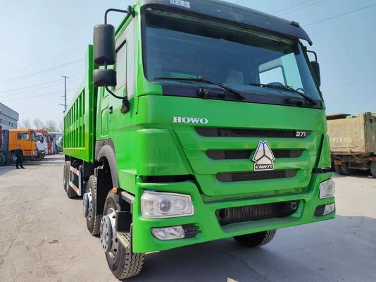Green Color Sinotruk HOWO 8*4 Dump Truck Used Truck with DOT Certified 12.00r20 Tire