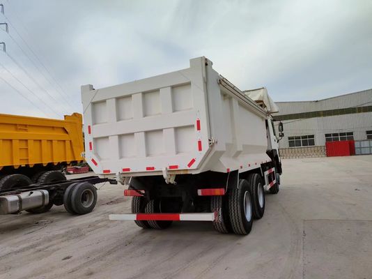 Tire 12.00r20 Used Sinotruck HOWO 6*4 Dump Truck with 10 Tires and White U-Type Dump Body