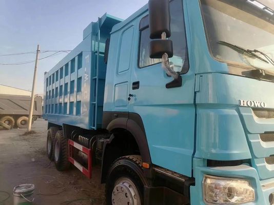 Sinotruck HOWO 6*4 Dump Truck Peacock Blue with Radial Tire Design GCC Certification