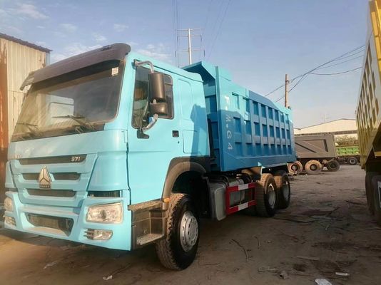 Sinotruck HOWO 6*4 Dump Truck Peacock Blue with Radial Tire Design GCC Certification
