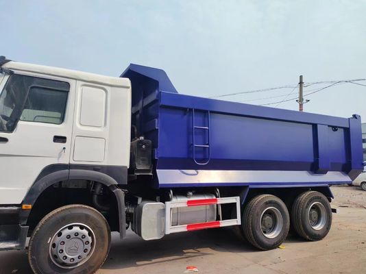 10tires White U-Type Dump Truck Sinotruck HOWO 6*4 in White and Blue Color for Seats ≤5