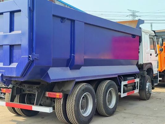 10tires White U-Type Dump Truck Sinotruck HOWO 6*4 in White and Blue Color for Seats ≤5