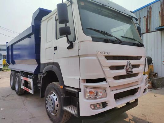 10tires White U-Type Dump Truck Sinotruck HOWO 6*4 in White and Blue Color for Seats ≤5