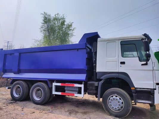 10tires White U-Type Dump Truck Sinotruck HOWO 6*4 in White and Blue Color for Seats ≤5