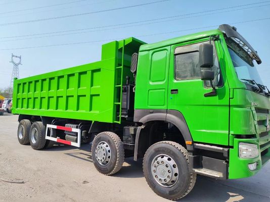 Used Sinotruck HOWO 6*4 Dump Truck Green Large-Heavy Duty Truck Engine Capacity 6-8L