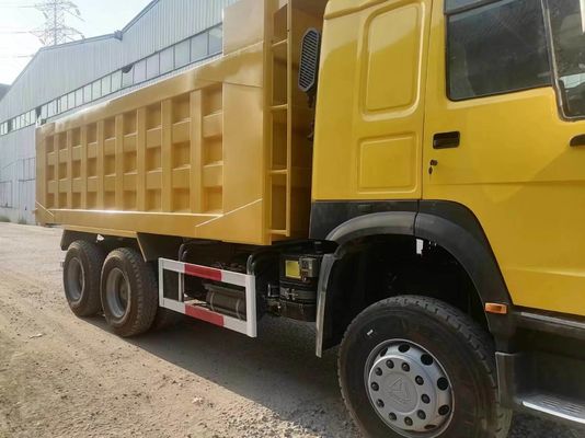 6-8L Engine Capacity Used Sinotruck HOWO 6*4 Dump Truck 10tires 20-30 Tons Yellow