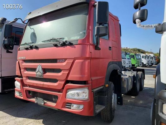 6X4 Used Sinotruck HOWO 371-375HP 10tires Tractor Truck for Heavy Duty Trailer Head