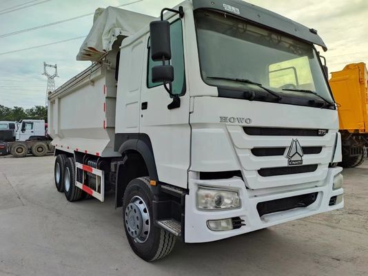 Sinotruck HOWO 6*4 Secondhand White U-Type Dump Truck with Manual Transmission