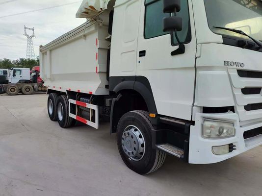 Sinotruck HOWO 6*4 Secondhand White U-Type Dump Truck with Manual Transmission