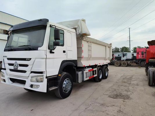 Sinotruck HOWO 6*4 Secondhand White U-Type Dump Truck with Manual Transmission