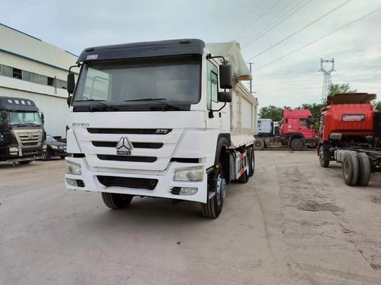 Sinotruck HOWO 6*4 Secondhand White U-Type Dump Truck with Manual Transmission
