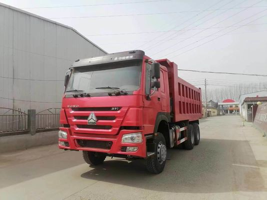 Sinotruk HOWO 6X4 371HP Dump Truck Tipper Dumper with Red Color HOWO Drive Wheel 6×4