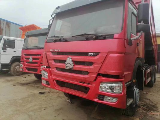 Sinotruk HOWO 6X4 371HP Dump Truck Tipper Dumper with Red Color HOWO Drive Wheel 6×4