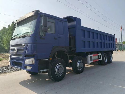 Used HOWO Tipper Truck 8X4 Dark Blue Euro3 for Heavy Duty Dump in Urban Construction