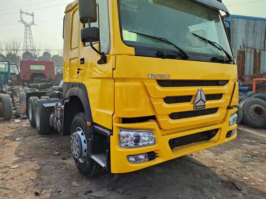 Tubeless Tire Design Sinotruk 6*4 Tractor Truck Yellow Sinotruk Head Truck