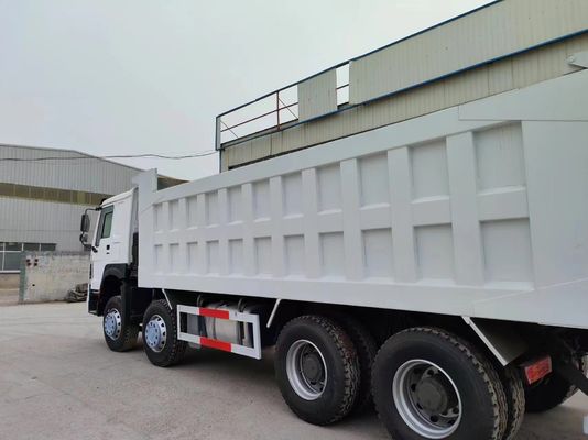 Radial Tire Design 375HP Sinotruk 12 Wheels HOWO 8*4 Dump Truck for White Transportation