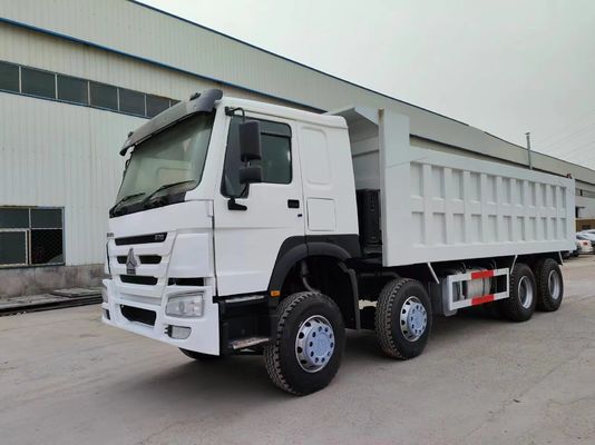 Radial Tire Design 375HP Sinotruk 12 Wheels HOWO 8*4 Dump Truck for White Transportation