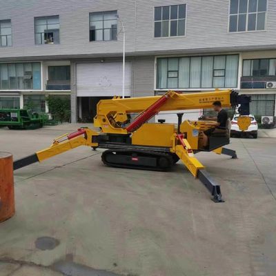 360 Degree Hydraulic Slewing Construction Lifter Tracked Mini 8 Ton Spider Crane with Customized Crane Jib