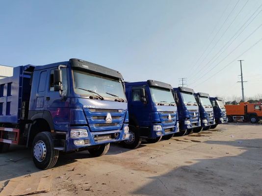 Manual Transmission Type 6×4 Drive Wheel Sinotruck HOWO Blue Dump Truck 10tires