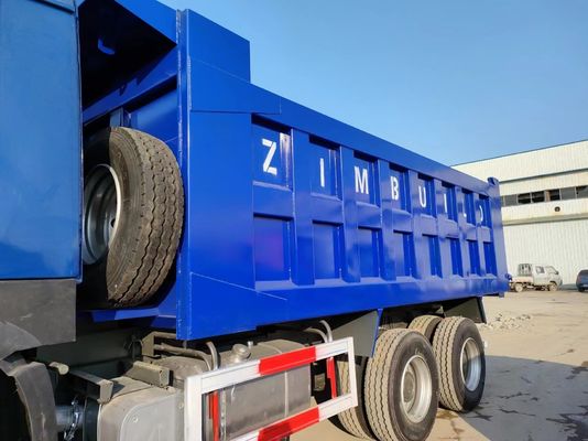 Manual Transmission Type 6×4 Drive Wheel Sinotruck HOWO Blue Dump Truck 10tires