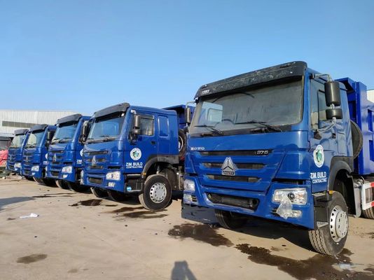 Manual Transmission Type 6×4 Drive Wheel Sinotruck HOWO Blue Dump Truck 10tires
