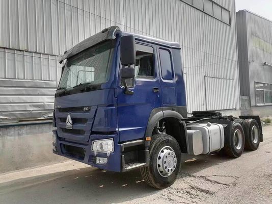 Blue Sinotruk HOWO 6X4 10 Wheeler Used Tractor Truck with Powerful Towing Capacity