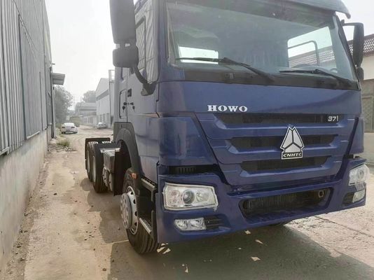 Blue Sinotruk HOWO 6X4 10 Wheeler Used Tractor Truck with Powerful Towing Capacity