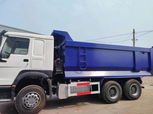Sinotruck HOWO 6*4 Dump Truck Secondhand Truck 10tires White and blue U-Type for Loads