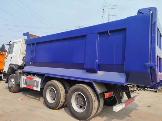 Sinotruck HOWO 6*4 Dump Truck Secondhand Truck 10tires White and blue U-Type for Loads