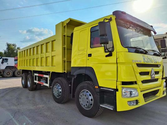 12 Wheels Sinotruk HOWO 8*4 Front Lifting Style Dump Truck Manual Transmission