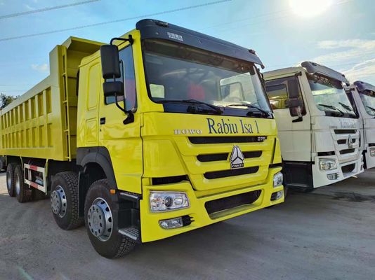 12 Wheels Sinotruk HOWO 8*4 Front Lifting Style Dump Truck Manual Transmission