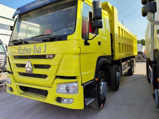 12 Wheels Sinotruk HOWO 8*4 Front Lifting Style Dump Truck Manual Transmission