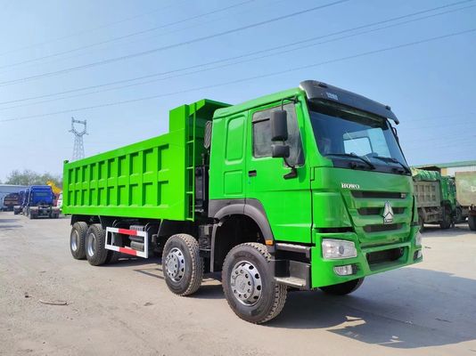Sinotruk HOWO 8*4 Dump Truck 375HP Green Color 10500 x 2600m x 3400mm