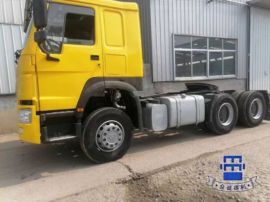 Sinotruk Tractor Truck 6*4 Yellow Color Used From 6-8L Engine Capacity