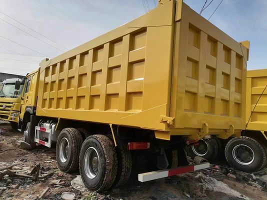 Radial Tire Design Sinotruck HOWO 6*4 Yellow Dump Truck with Manual Transmission