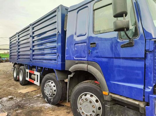 Sinotruck HOWO Blue 8*4 Box Truck 10tires Secondhand Truck with 6×4 Drive Wheel
