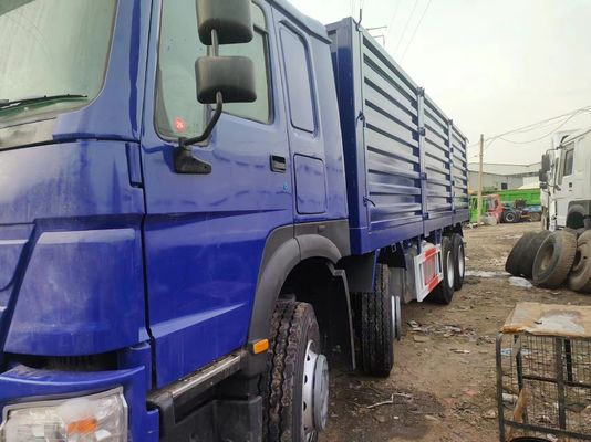 Sinotruck HOWO Blue 8*4 Box Truck 10tires Secondhand Truck with 6×4 Drive Wheel
