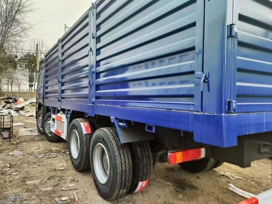 Sinotruck HOWO Blue 8*4 Box Truck 10tires Secondhand Truck with 6×4 Drive Wheel