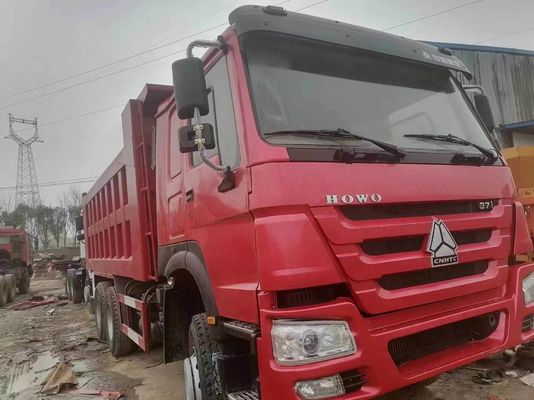 6X4 HOWO 16 20 Cubicmeter 10 Wheel Diesel Engine Mining Dump Truck Tipper Truck in Red