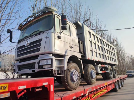Shacman 8X4 Used Dump Truck 375HP 12 Wheel 40t Front Lifting Style Horsepower 351-450hp
